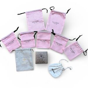 EUC Lot of 10 Jewelry Pouches kate spade Pandora Kendra Scott Bundle of 10
